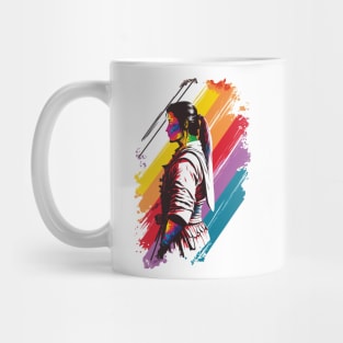 Rainbow Karate Fighter - Martial Arts Pride Mug